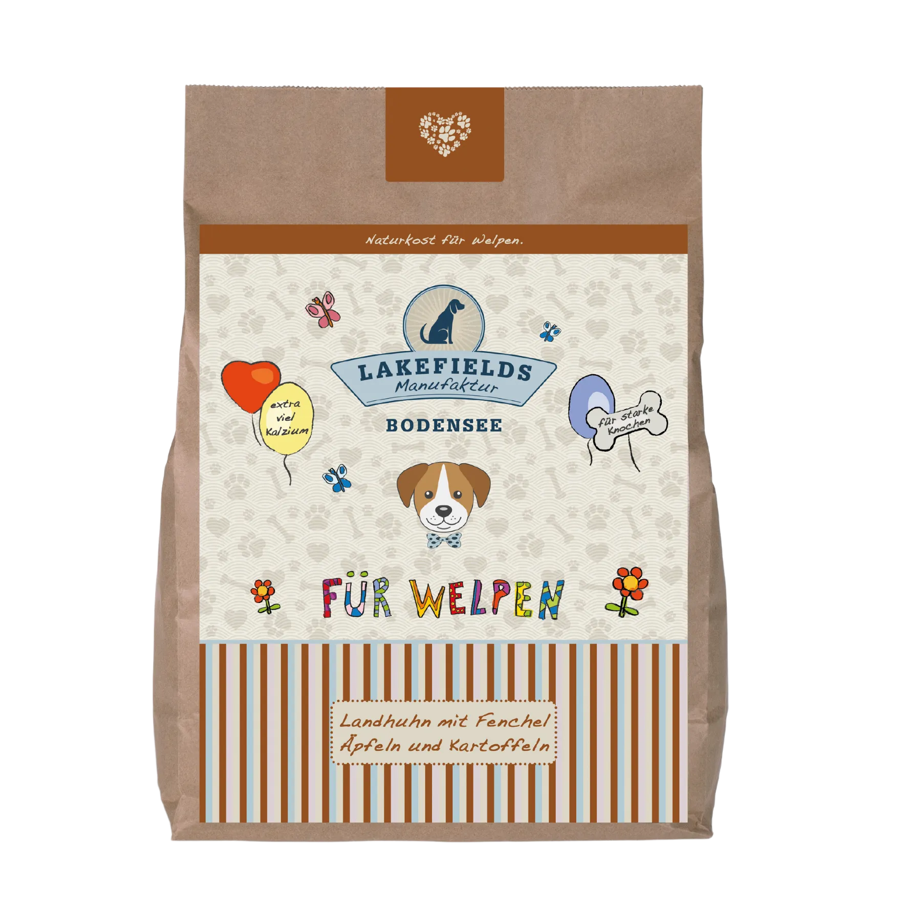 Trockenfleisch-Menü Huhn für Welpen