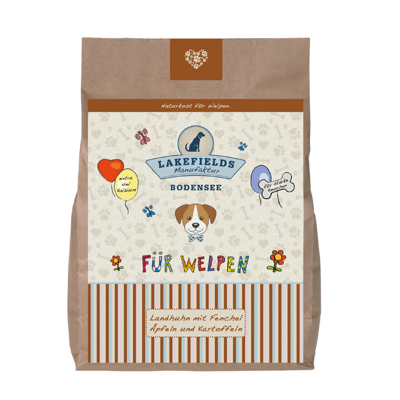 Trockenfleisch-Menü Huhn für Welpen