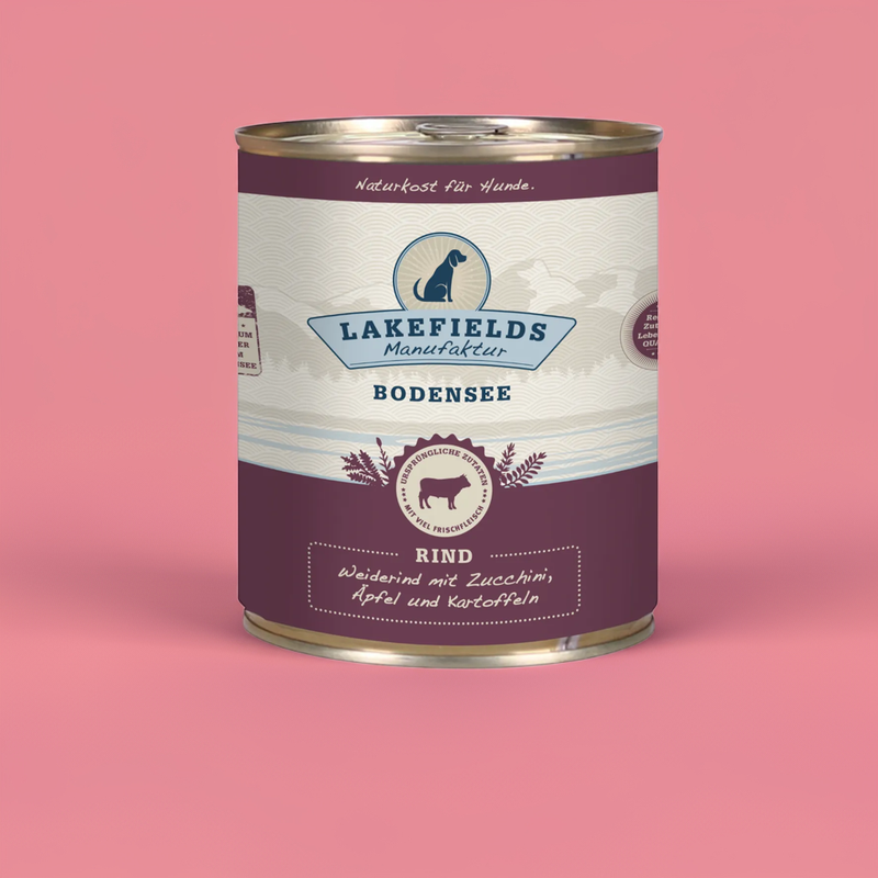Lakefields Dosenfleisch-Menü Rind für ausgewachsene Hunde