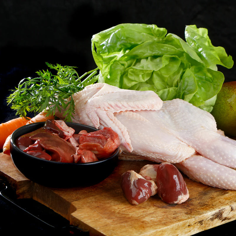 BARF Mix vom kompletten Geflügel – Leichte Mahlzeit für Hunde