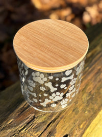 Leckerli-Glas mit Pfotenmotiv