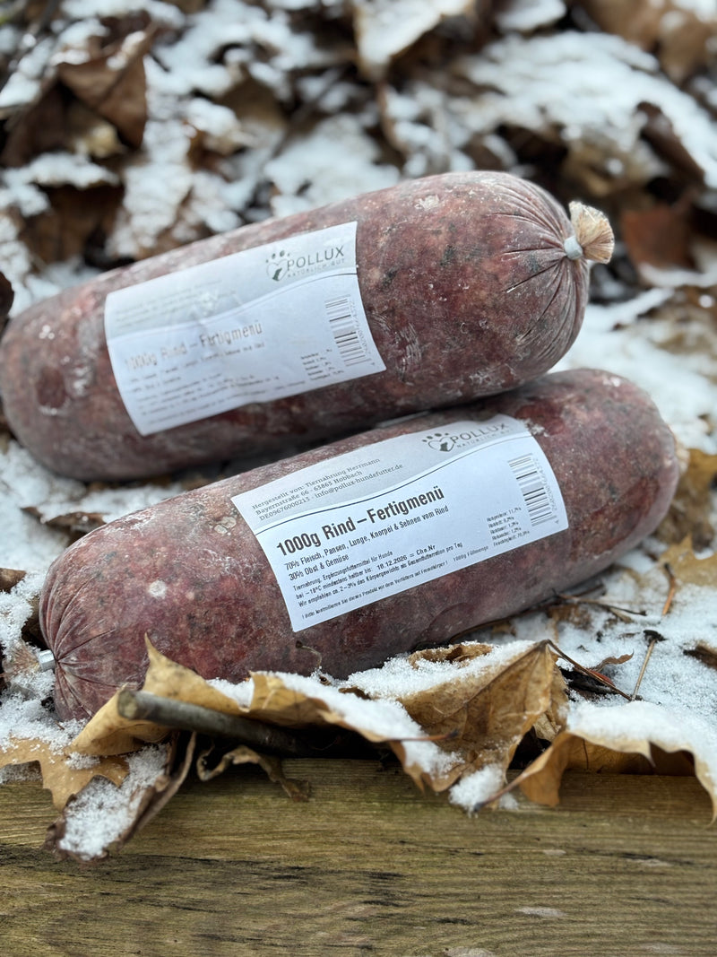 BARF Rind-Fertigmenü für Hunde