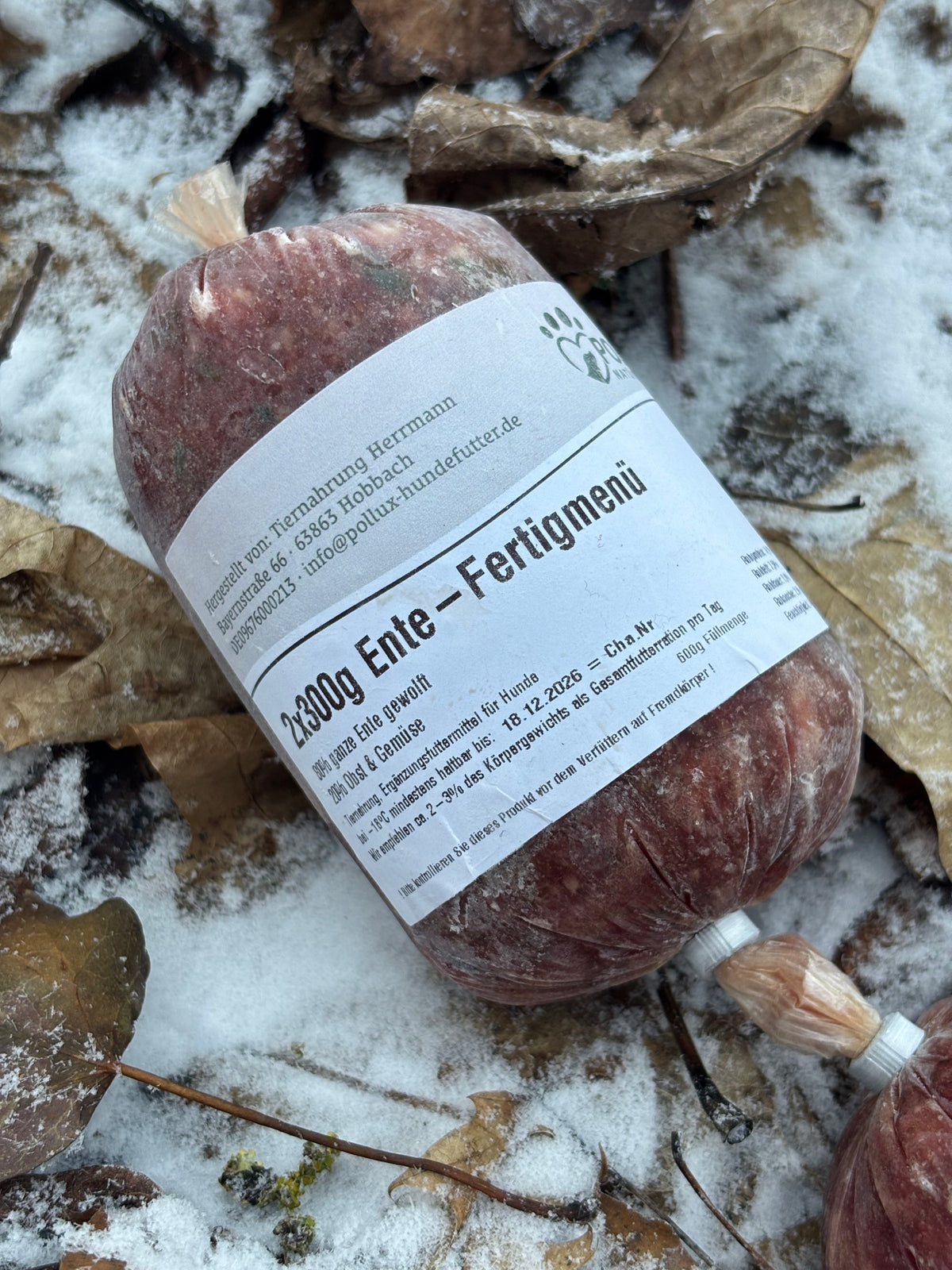 BARF Ente-Fertigmenü für Hunde