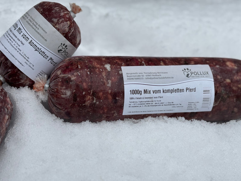 BARF Kompletter Pferdemix – Mit Muskelfleisch & Innereien