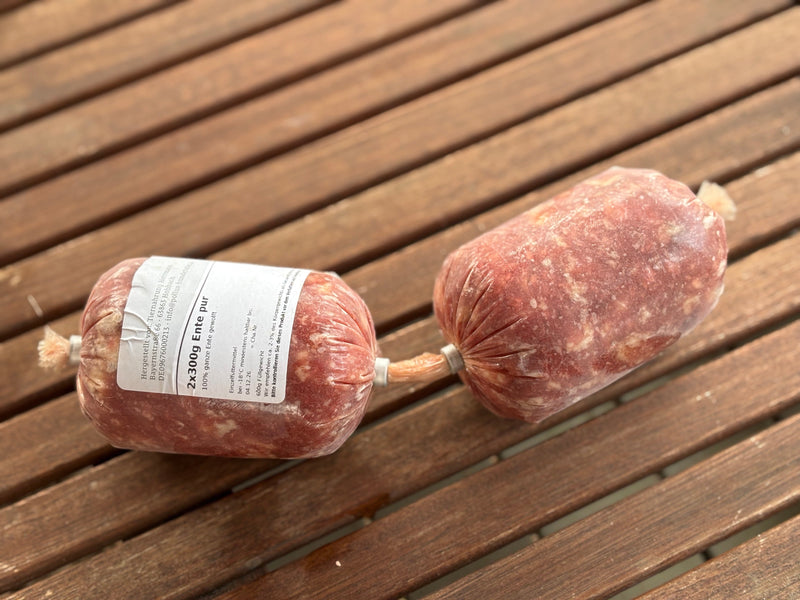 Ente pur – Hochwertiges BARF für Allergikerhunde