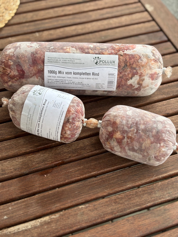 Barf Mix vom kompletten Rind – Alles drin, was dein Hund braucht