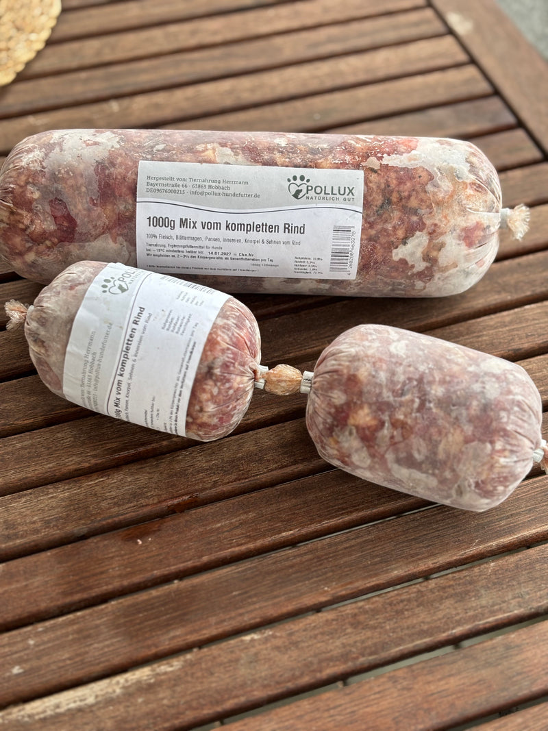 Barf Mix vom kompletten Rind – Alles drin, was dein Hund braucht