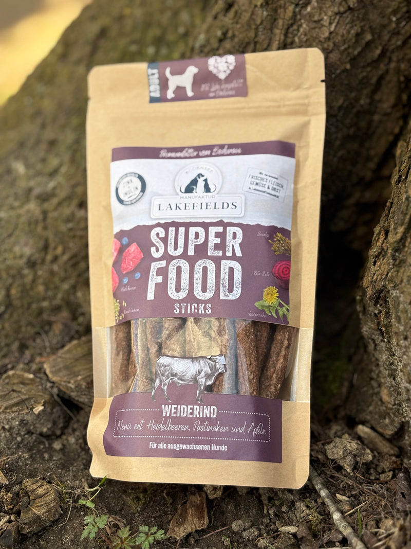 Lakefields SUPERFOOD Premium STICKS vom Weiderind