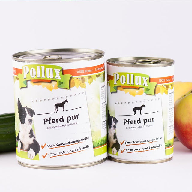 Nassfutter Pferd Pur – getreidefreies Hundefutter