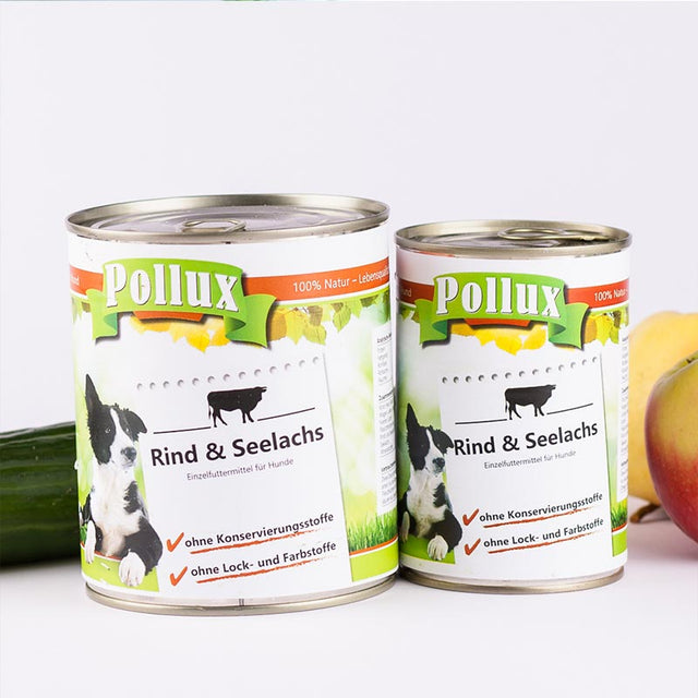 Nassfutter Rind & Seelachs für Hunde