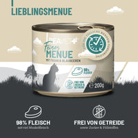 REAVET Feines Menü für Katzen - Huhn mit Fasan & Blaubeeren 200g