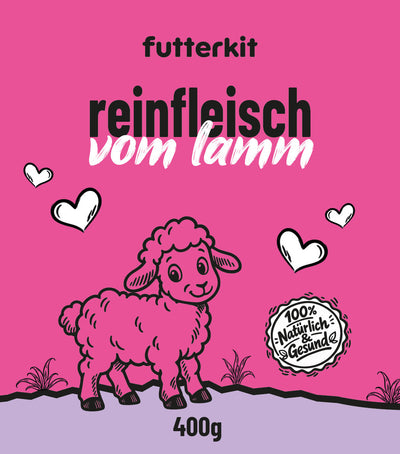 Futterkit Reinfleisch vom Lamm für Hunde