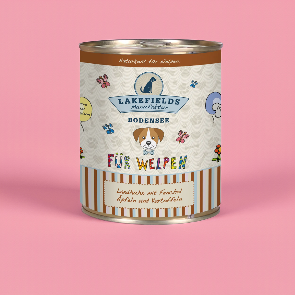 Dosenfleisch-Menü Huhn für Welpen