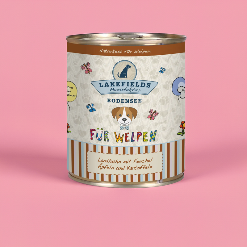 Dosenfleisch-Menü Huhn für Welpen