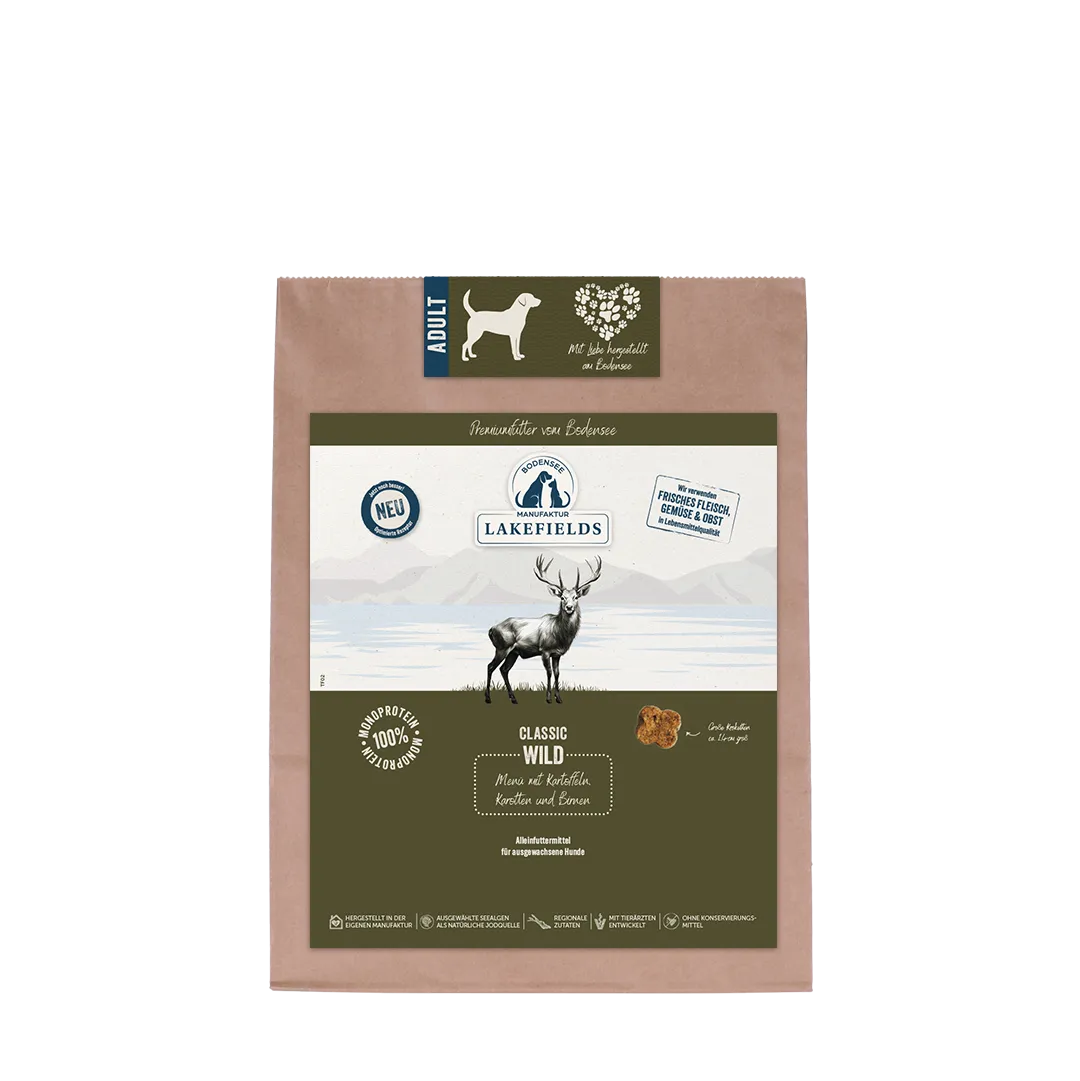 Lakefields Trockenfutter-Menü Wild für Hunde