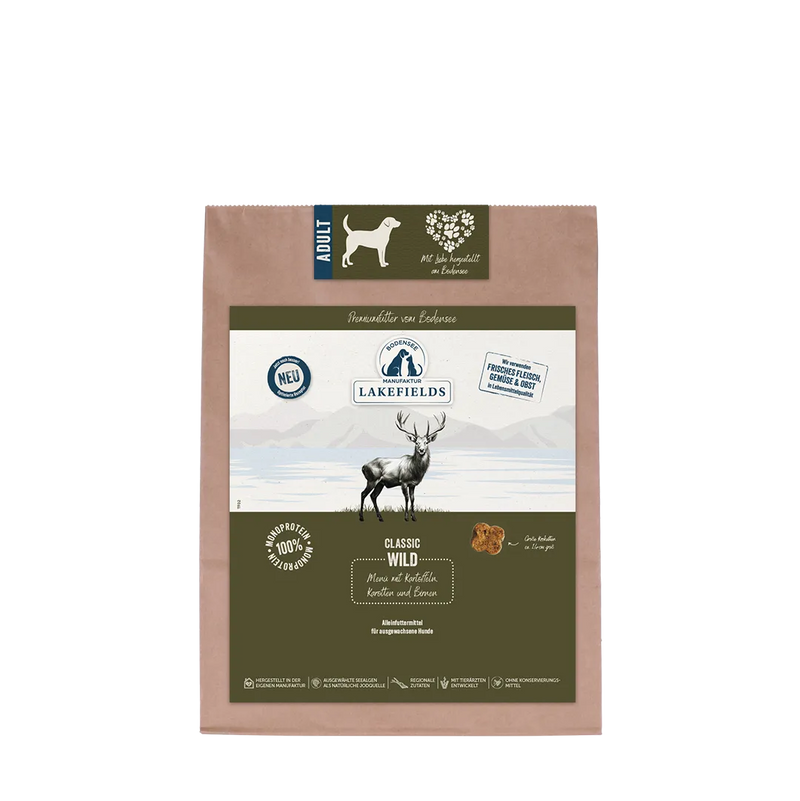 Lakefields Trockenfutter-Menü Wild für Hunde